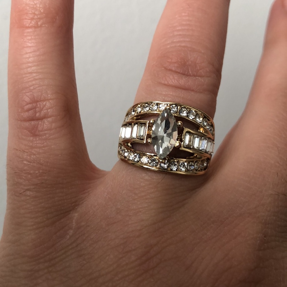 Cz Engagement ring. Sz 8